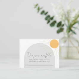 Sonnenschein-Babydusche-Windeln-Windeln Begleitkarte