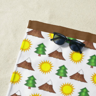 Sonnenschein Baum Berg Wanderung Wälder Außenlager Strandtuch