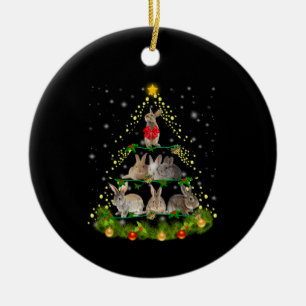 Sonnenschein  Beleuchtung der Kaninchen Keramik Ornament