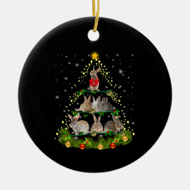 Sonnenschein| Beleuchtung der Kaninchen Keramik Ornament (Vorne)