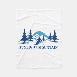 Sonnenschein Berg Colorado Skigebiet Berge Fleecedecke