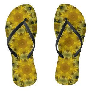 Sonnenschein Blume Burst Golden Flip Flops