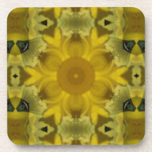 Sonnenschein Blume Burst Golden Getränkeuntersetzer