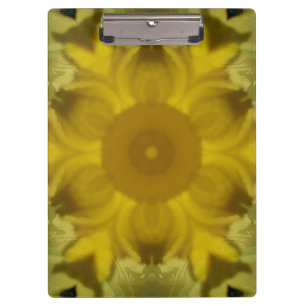 Sonnenschein Blume Burst Golden Klemmbrett