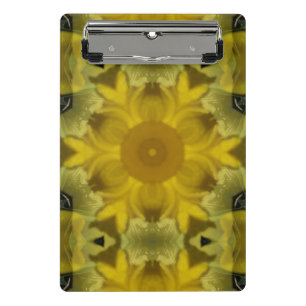Sonnenschein Blume Burst Golden Mini Klemmbrett