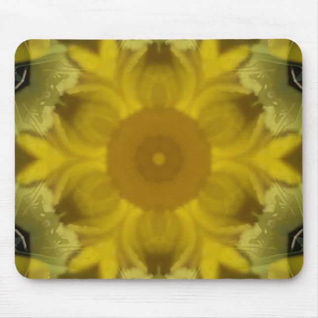 Sonnenschein Blume Burst Golden Mousepad (Vorne)