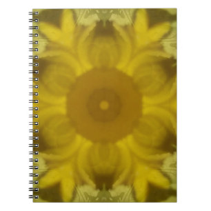 Sonnenschein Blume Burst Golden Notizblock
