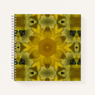 Sonnenschein Blume Burst Golden Notizbuch