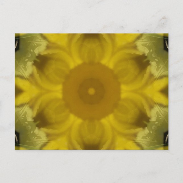 Sonnenschein Blume Burst Golden Postkarte (Vorderseite)