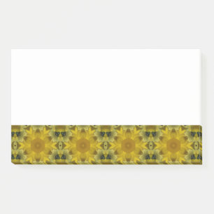 Sonnenschein-Blumen-Ausbruch Golden Post-it Klebezettel