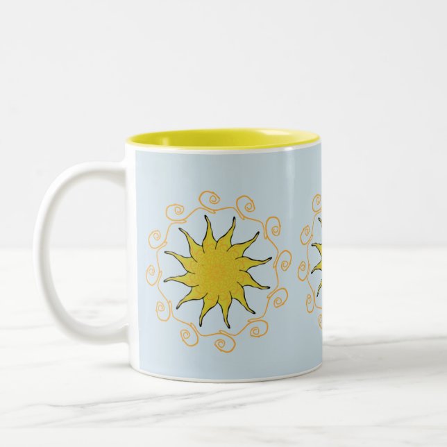Sonnenschein coffe Tee-Tassenschale Zweifarbige Tasse (Links)