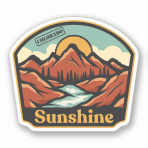 Sonnenschein, Colorado-Aufkleber Aufkleber