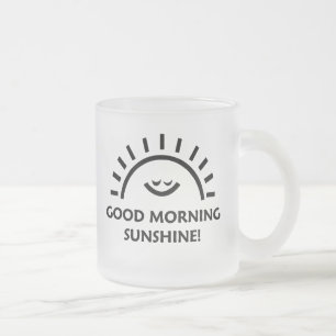 Sonnenschein des gutenmorgens mattglastasse