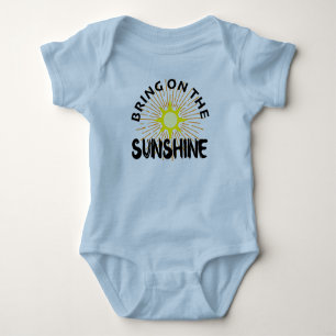Sonnenschein-Design - Baby Jersey Bodysui Strampler