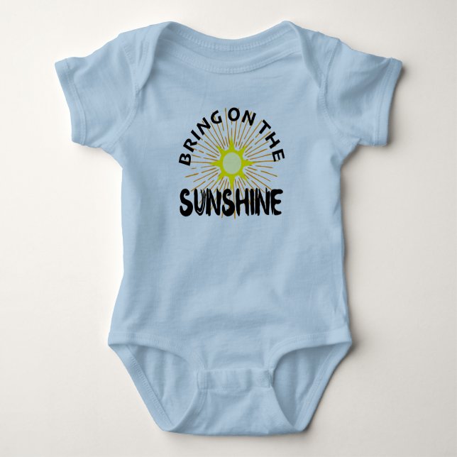 Sonnenschein-Design - Baby Jersey Bodysui Strampler (Vorderseite)