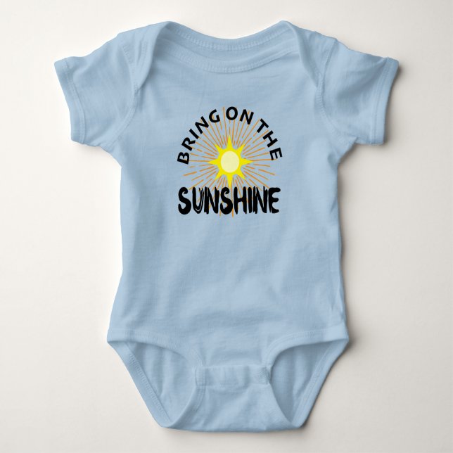 Sonnenschein-Design - Baby Jersey Bodysui Strampler (Vorderseite)