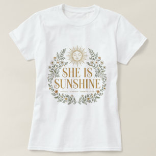Sonnenschein Design einzigartiges T-Shirt