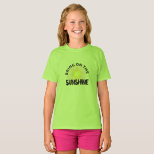 Sonnenschein-Design - Mädchen' Basic T-Shir T-Shirt