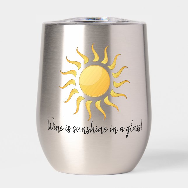 Sonnenschein-Design Thermal Wine Tumbler (Vorderseite)