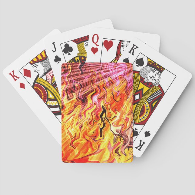Sonnenschein durch Flammen...... Spielkarten (Rückseite)