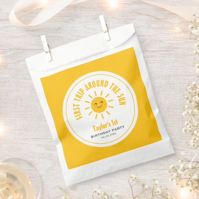 Sonnenschein Erster Ausflug rund um die Sonne 1. G Geschenktütchen (Ausgeschnitten)