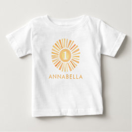 Sonnenschein geschlechtsneutral Erster 1. Geburtst Baby T-shirt