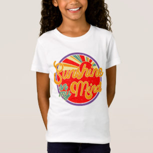 Sonnenschein im Kopf - lustiger Retro-Sommer T-Shirt