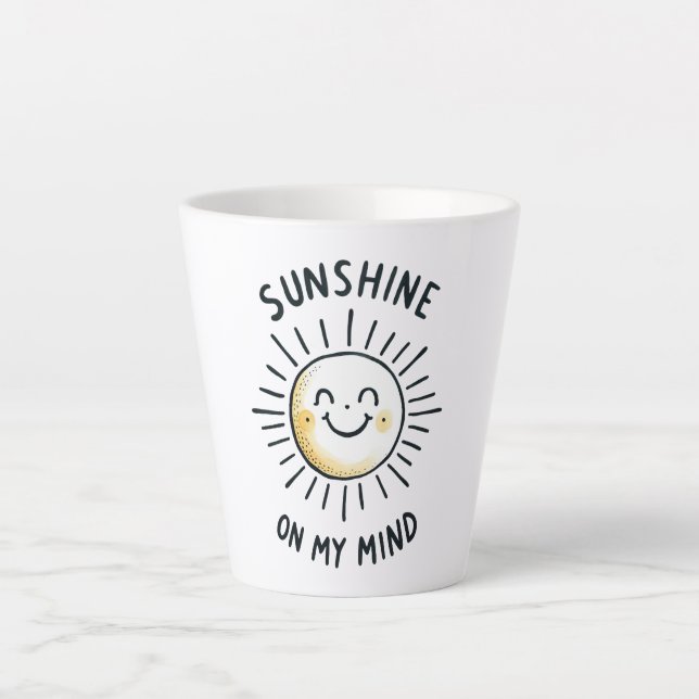 Sonnenschein im Kopf Milchtasse (Vorderseite)
