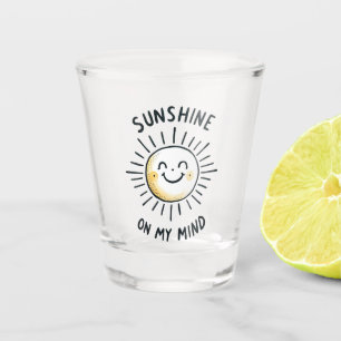 Sonnenschein im Kopf Schnapsglas