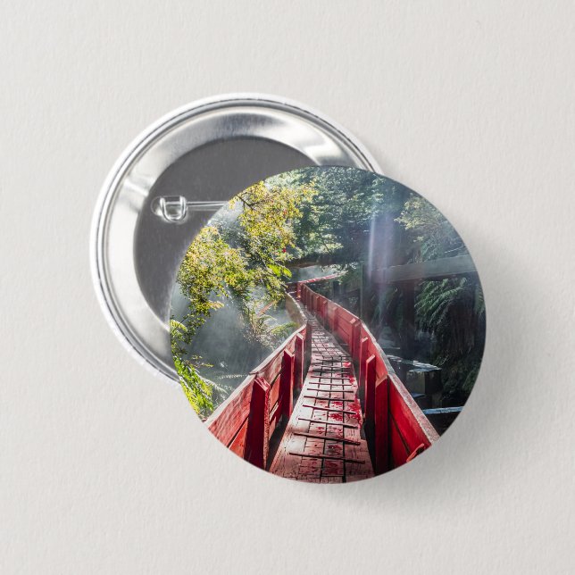 Sonnenschein in den Termas Geometrien, Conaripe, C Button (Vorne & Hinten)