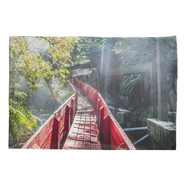 Sonnenschein in den Termas Geometrien, Conaripe, C Kissenbezug (Rückseite)