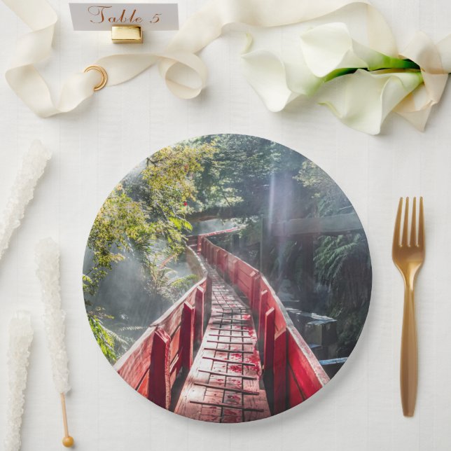 Sonnenschein in den Termas Geometrien, Conaripe, C Pappteller (Hochzeit)