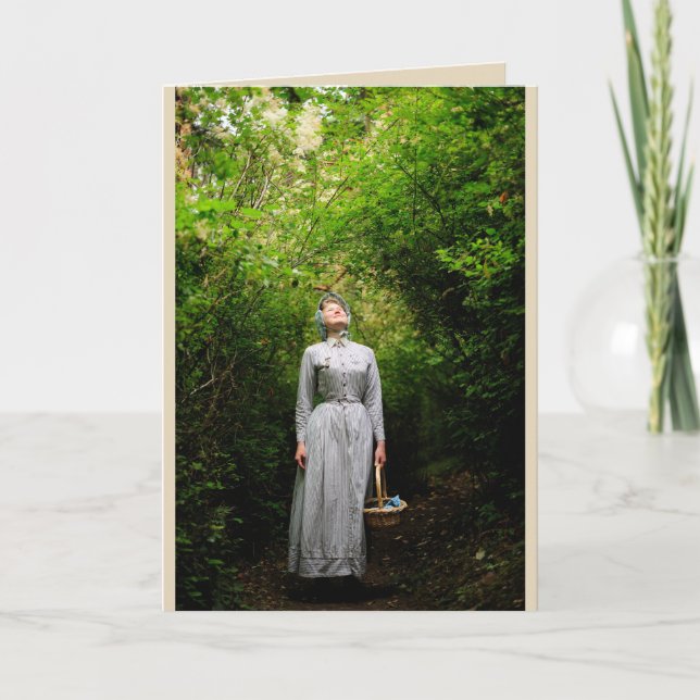 Sonnenschein in der Holzkarte Karte (Vorderseite)