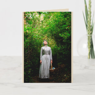 Sonnenschein in der Holzkarte Karte