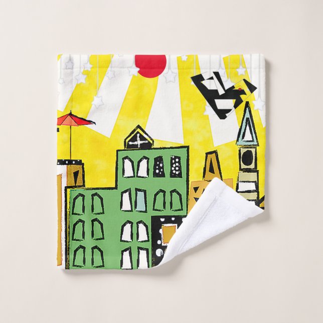 SONNENSCHEIN IN DER STADT WASCHLAPPEN (Waschlappen)