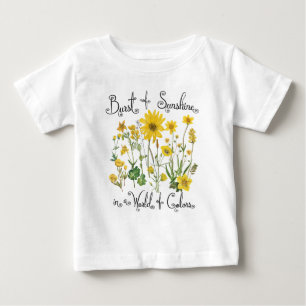 Sonnenschein in einer Welt der Farben Baby T-shirt
