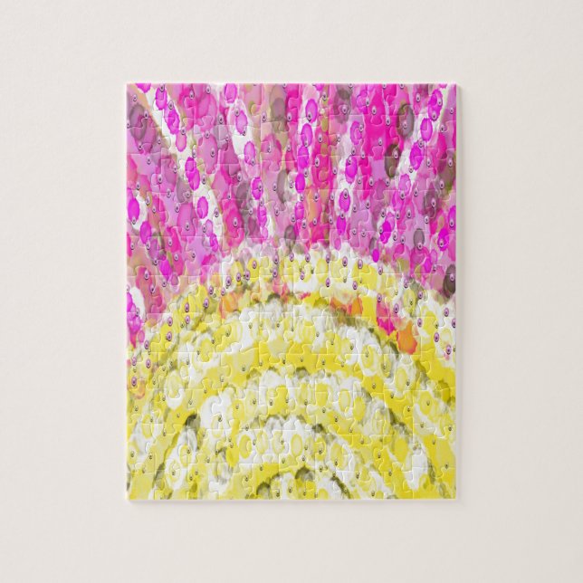 Sonnenschein in Gelb und Fuchsia Puzzle (Vertikal)