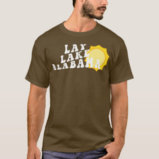 Sonnenschein in Lay Lake Alabama Retro Wavy 1970er T-Shirt