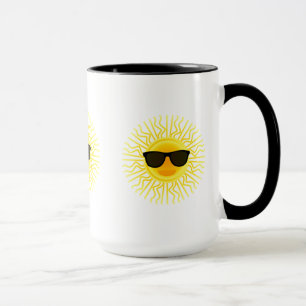 Sonnenschein in Tasse gelassen
