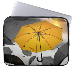 Sonnenschein ist auf dem Weg, Regenschirm Lawine, Laptopschutzhülle