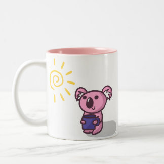Sonnenschein-Koala - Rosa Zweifarbige Tasse