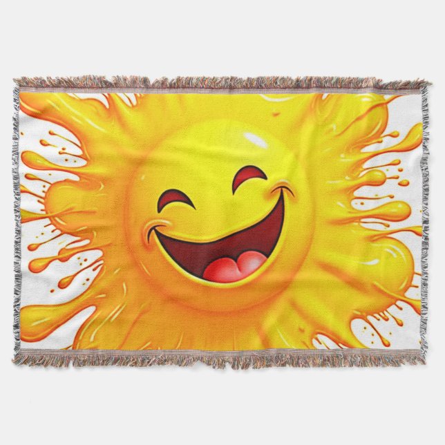 Sonnenschein-Lächeln: Explodierende Freude Decke (Vorderseite)