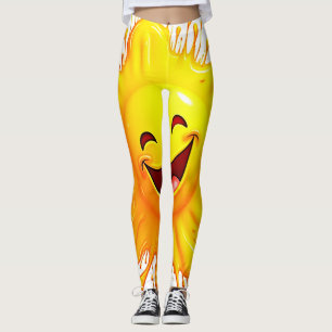 Sonnenschein-Lächeln: Explodierende Freude Leggings