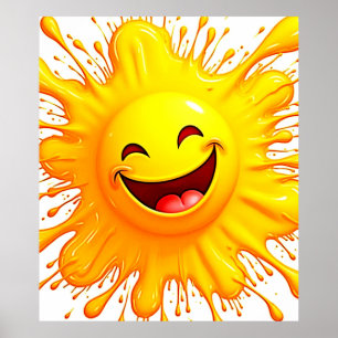 Sonnenschein-Lächeln: Explodierende Freude Poster