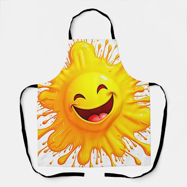 Sonnenschein-Lächeln: Explodierende Freude Schürze (Vorderseite)