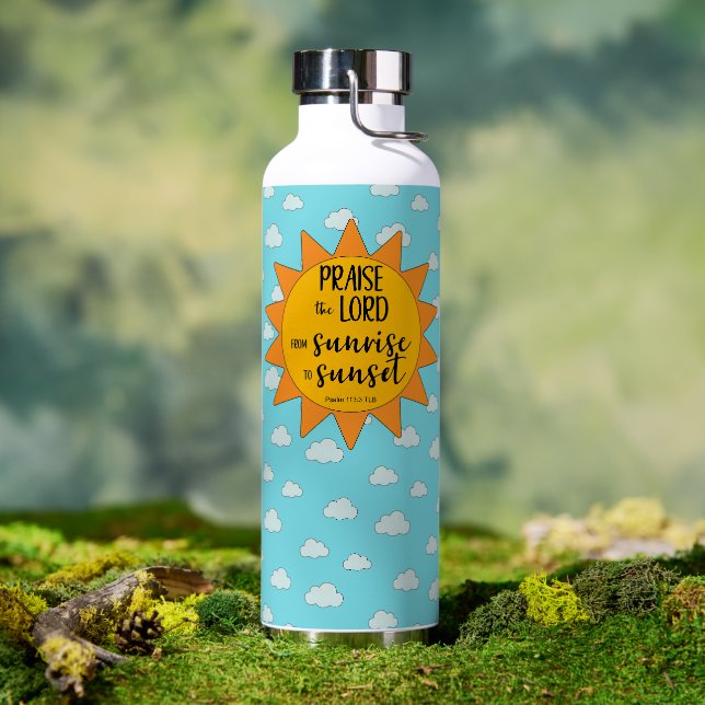 Sonnenschein Lobet den Herrn Trinkflasche (Außenbereich (gedreht))