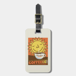 Sonnenschein-Mischung Kaffee Gepäckanhänger