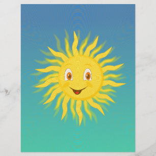 Sonnenschein mit kreisförmigen Linien