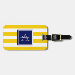 Sonnenschein Mit Monogramm Markisenstreifen Gepäckanhänger
