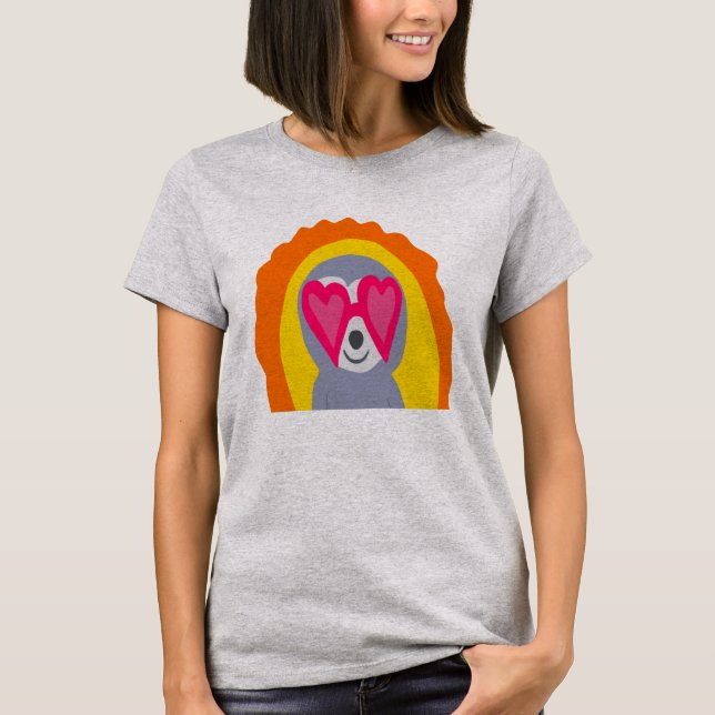 Sonnenschein mit Sonnenbrille T-Shirt (Vorderseite)